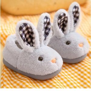 Cute rabbit boot slipper , adorable kids slippers, non slip super warm